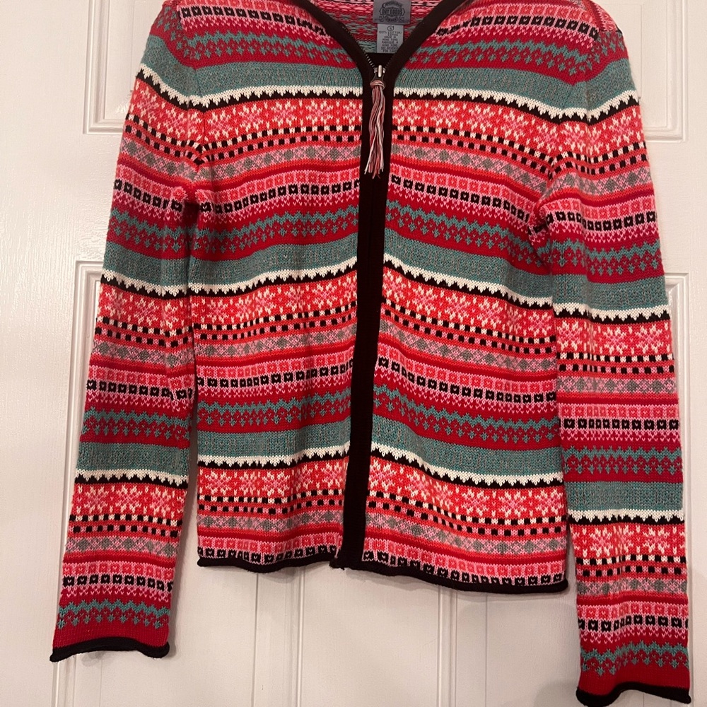 Cambridge Dry Goods Multicolor Knit Hooded Sweater